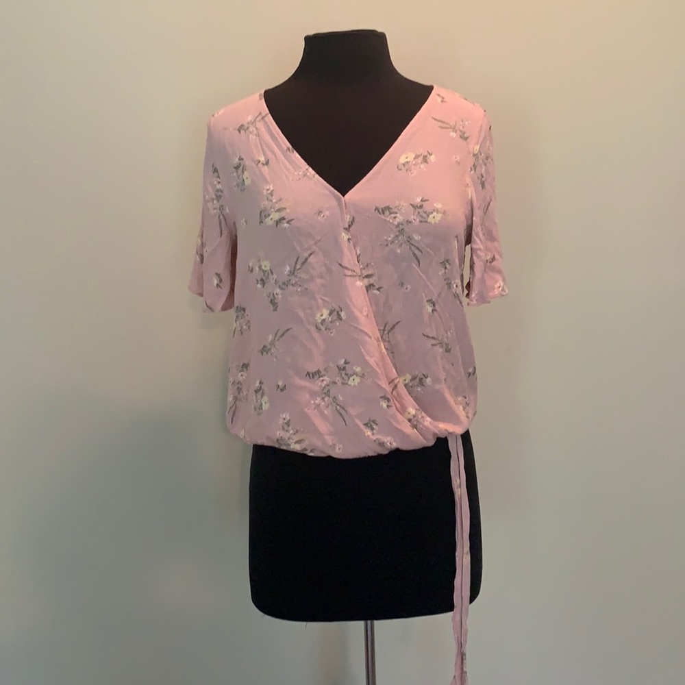 New! Mauve Pink Flower Top